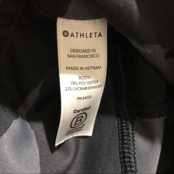 Athleta Contender 7/8 Tight Leggings Gray Camo Print Size Small Athletic 405480 - Picture 10 of 12